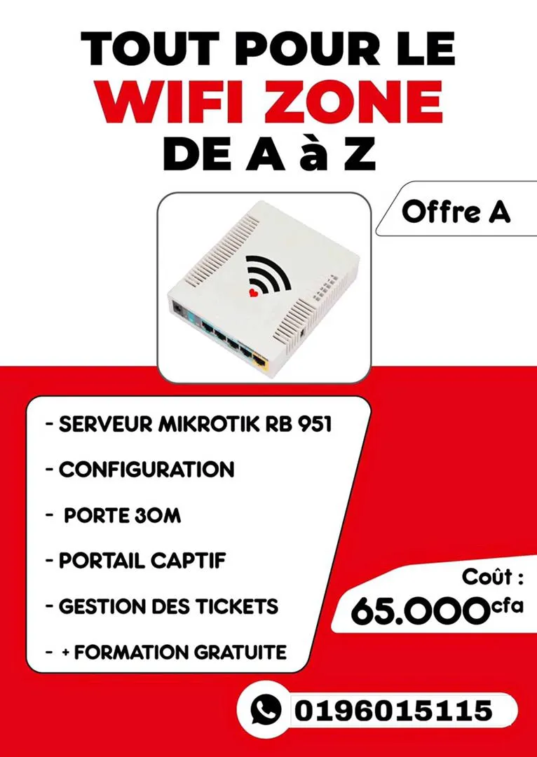 Installation et configuration de wifi zone benin